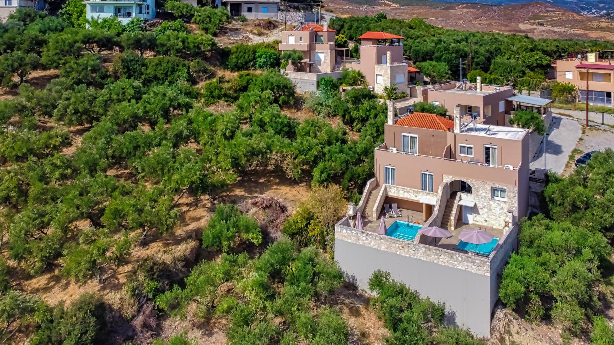 Theo Villas With Sea View Marathokefala Экстерьер фото
