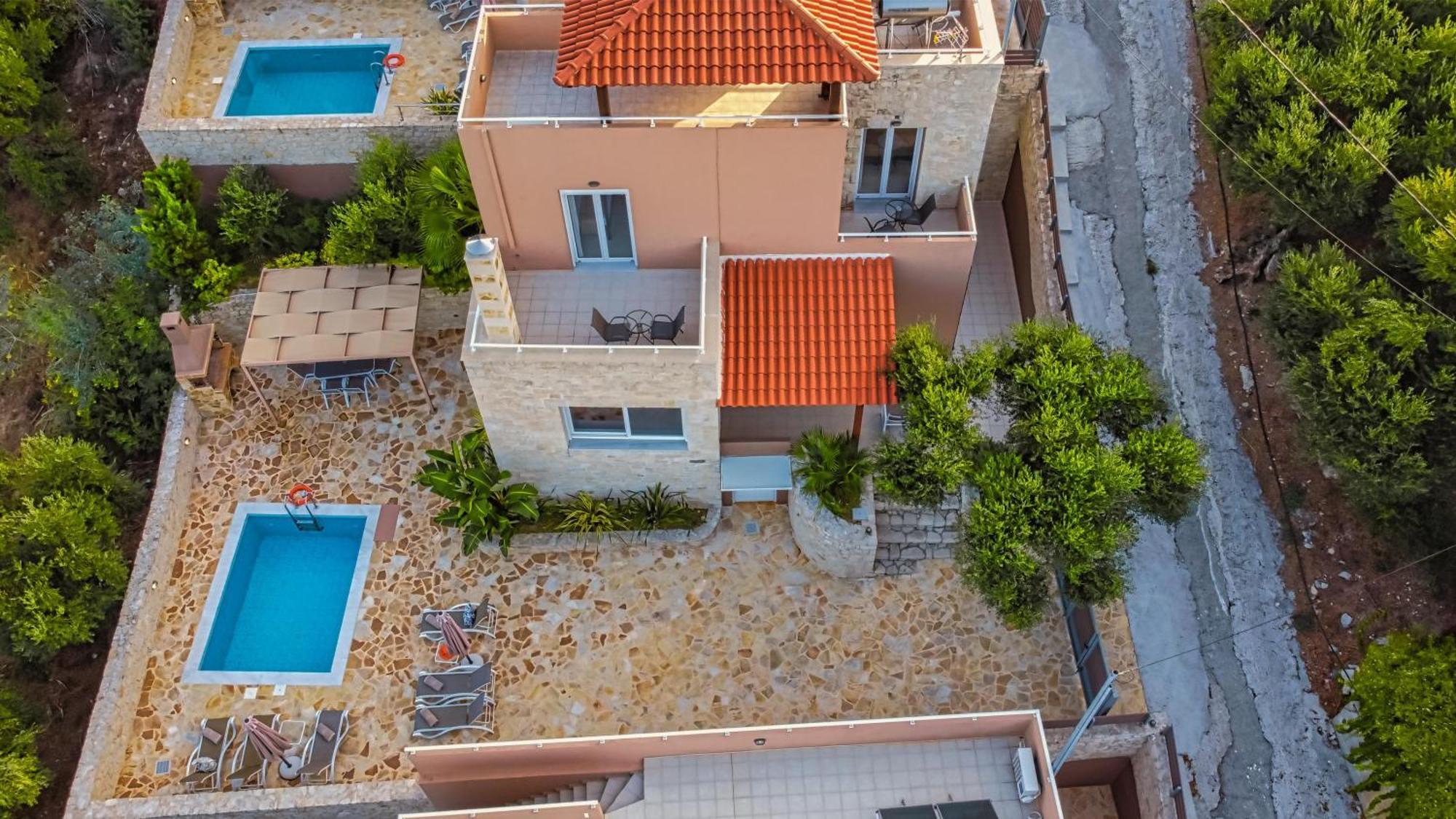 Theo Villas With Sea View Marathokefala Экстерьер фото